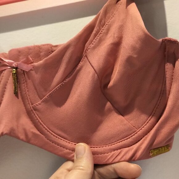 NWT Rachel Roy Curvy Soft Cup Underwire Bra Unlined Underwired Breathable Pink - Picture 5 of 16